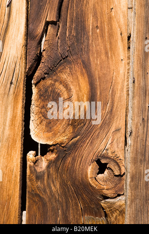 Holz-Planke von einer Tür in der verlassenen Gold Mining Town Bodie State Historic Park California Stockfoto