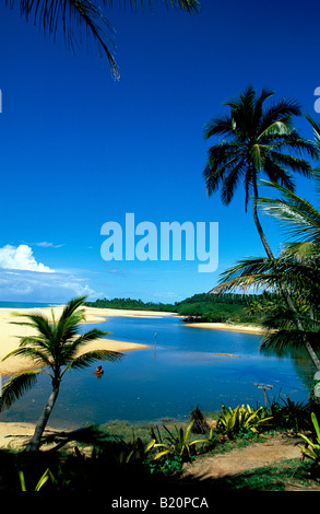 Rio da Barra Beach Arraial D Ajuda Porto Seguro Bahia Brasilien Stockfoto