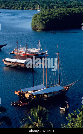 Schoner Rio Jolio de Tiba St. Cruz de Cabralia Bahia Brasilien Stockfoto