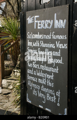 Ferry Inn Tafel, Salcombe, Devon, UK Stockfoto