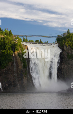 Montmorency Wasserfälle in der Nähe von Quebec City. Quebec City, Provinz Quebec, Kanada. Stockfoto