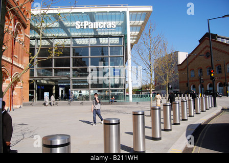 St Pancras train Station Eurostar Eingangsstraße Stockfoto