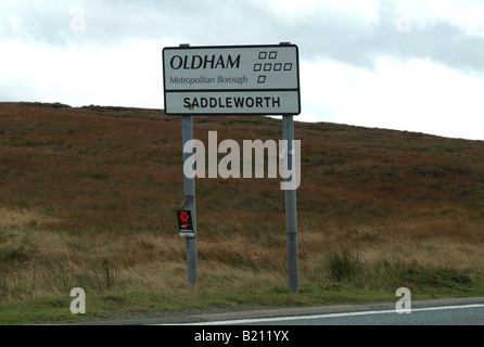 Saddleworth Moor Oldham Stockfoto