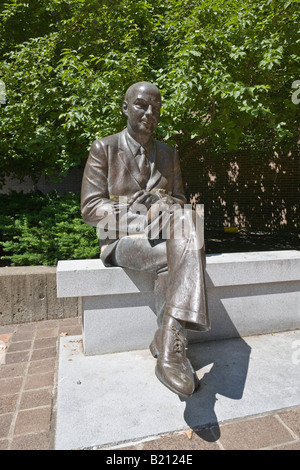 Statue des Campus J. Erik Jonsson, Rensselaer Polytechnic Institute, Troy, New York, USA Stockfoto