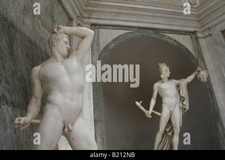 Statue des Perseus von Canova im Vatikanischen Museum in Rom Stockfoto