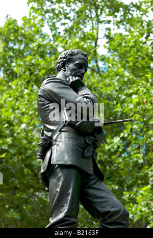 Statue von General Charles George Gordon außerhalb des Verteidigungsministeriums in London UK Stockfoto