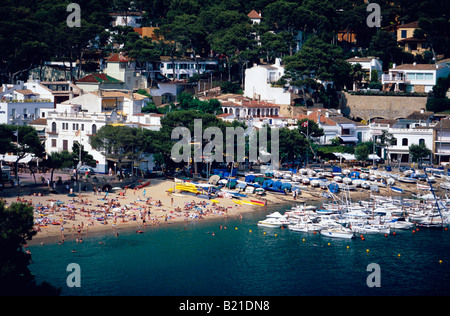 Hafen von Llafranc in Palafrugell Costa Brava Catalonia Spanien Stockfoto