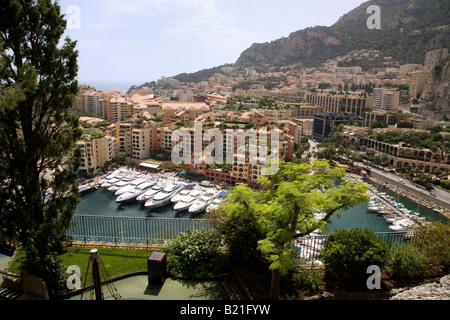 HAFEN MIT BOOTEN FÜRSTENTUM MONACO SÜDFRANKREICH Stockfoto