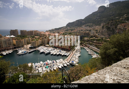 PORT DE FONTVIELLE HAFEN FÜRSTENTUM MONACO SÜDFRANKREICH Stockfoto