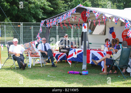 Die Royal British Legion Geldbeschaffung auf eine lustige Tag Stockfoto