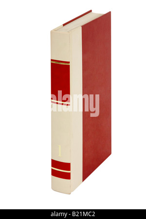 Drehen Sie die Ansicht des eleganten Buchcover mit Band 1 goldene Nummer auf der Rückseite Stockfoto