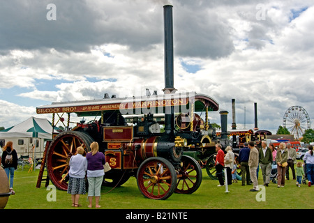 "Die Bailie" Dampf Zugmaschine mit Lincolnshire Show 2008 Stockfoto