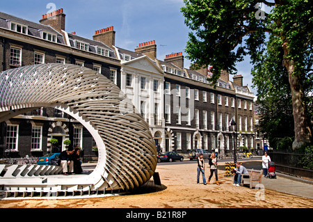 Bedford Square London Bloomsbury Georgian House Stockfoto