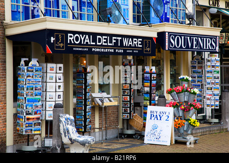 Königliche Delfter Shop Delft Niederlande Stockfoto