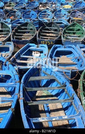 Fischerboote in Essaouira, Marokko Stockfoto