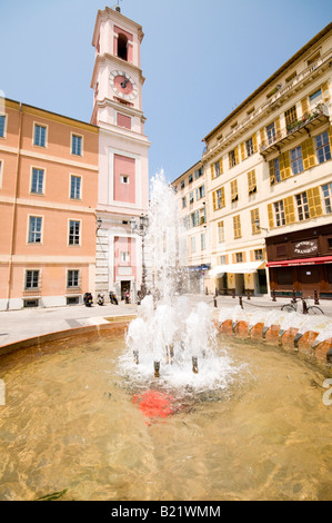 Palais Rusca in Place du Palais in der Altstadt von Nizza, Südfrankreich Stockfoto