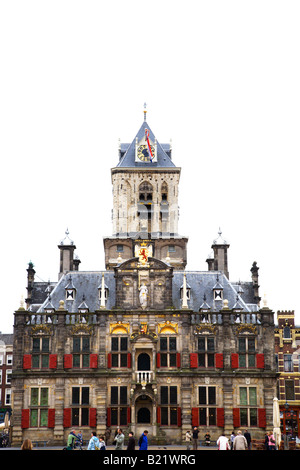 Die Rathaus-Delft-Niederlande Stockfoto