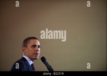 Des Moines, IA - 123007 - Präsidentschafts Kandidat Senator Barack Obama bei einer Veranstaltung der Kampagne in Des Moines, IA 30. Dezember 2007 Stockfoto