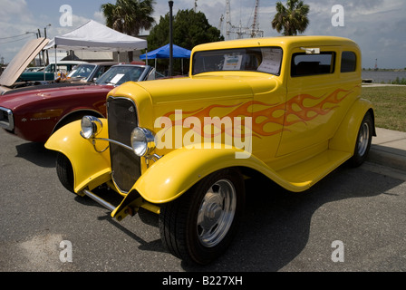 1932 Ford Vicky angepasst auf antiken Messe Apalachicola, Florida Stockfoto