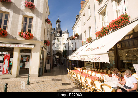 Rue du Chateau in Frankreich Amboise 26. Juni 2008 Stockfoto