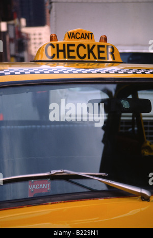 Checker Cab NYC Stockfoto