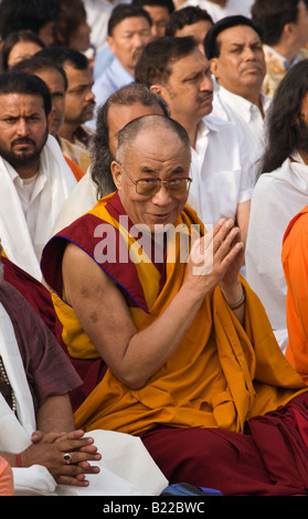 Gebet für Frieden in der Welt gesponsert von der 14. Dalai Lama von Tibet an das RAJ GHAT im April 2008 neu-DELHI Indien Stockfoto