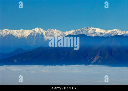 Landschaft der Alpen Shiga Kogen Höhen Joshin Etsu Nationalpark Japan Japan Stockfoto