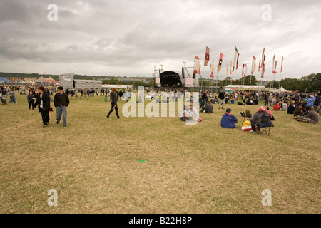 Der Bühnenbereich Glastonbury Festival 2008 Stockfoto