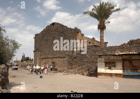 Bosra-syrische Basilika Stockfoto