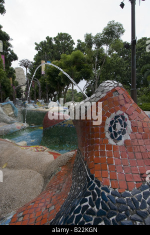 Gaudi wie Statue auf der Insel Sentosa in Singapur Stockfoto