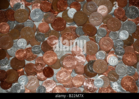 Münzen des Reiches Stockfoto