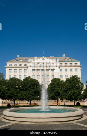 Hotel Esplanade-Brunnen-Zagreb Stockfoto