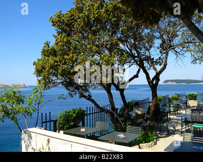 Lapad Bucht an der Küste von Lapad, Dubrovnik, Kroatien Stockfoto