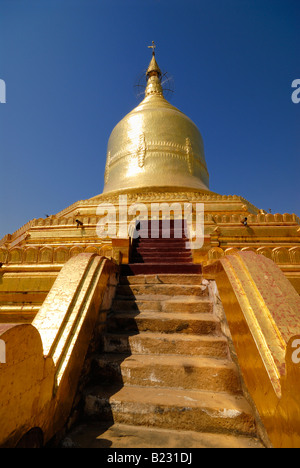 Treppe der Pagode, Lawkananda Pagode, Bagan, Myanmar Stockfoto