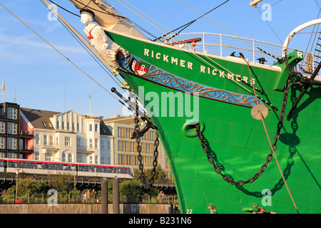 Anchor auf Rumpf, Hamburg, Deutschland Stockfoto