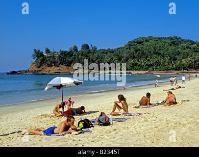 0920 Baga Beach State Park Goa Indien Stockfoto