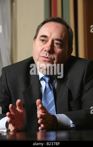 Schottlands erster Minister Alex Salmond, MSP und SNP Partei Führer. Stockfoto