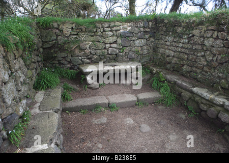 Reste einer alten Kapelle in der Nähe von Madron Cornwall England UK Europe Stockfoto