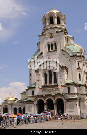Die Alexander Nevski-Kathedrale im Zentrum von Sofia, Bulgarien. Stockfoto