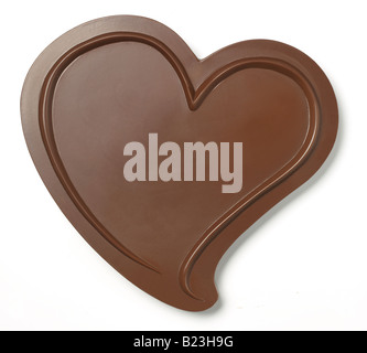 Herzförmige Schokolade Stockfoto