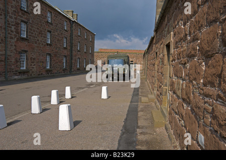 Militär LKW Transport Fort George Nairn Inverness Highland Region Schottland April 2008 Stockfoto