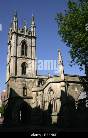 Stadt von Kingston upon Hull, England. St Mary befindet sich die Kirche der Gottesmutter am Rumpf des Lowgate. Stockfoto