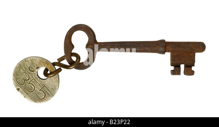 alte rostige Skelettschlüssel Stockfoto