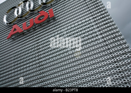 Audi-Logo über Ausstellung stehen, Goodwood Festival of Speed 2008 Stockfoto