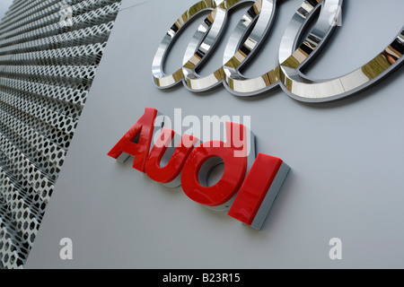 Audi-Logo über Ausstellung stehen, Goodwood Festival of Speed 2008 Stockfoto