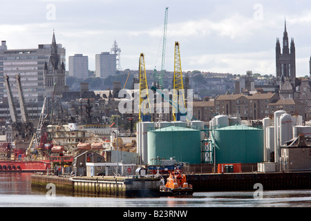 Aberdeen Stadt und Hafen, Schottland, Vereinigtes Königreich Stockfoto