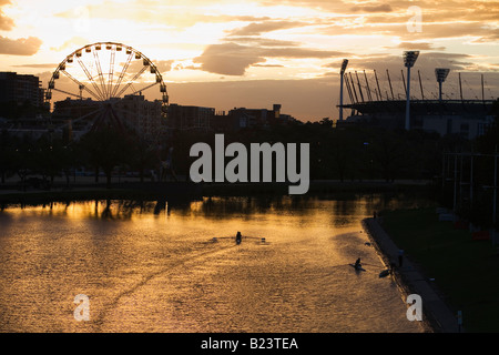 Yarra River - Melbourne, Victoria, Australien Stockfoto