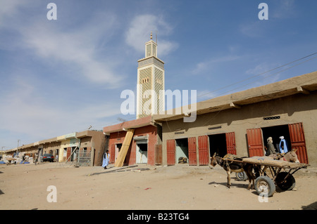 Die Zelt-Markt und die marokkanische Moschee in Mauretanien Nouakchott West-Afrika Stockfoto