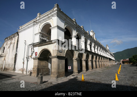 Palacio de Los Capitanes, Plaza Mayor, Antigua, Guatemala Stockfoto