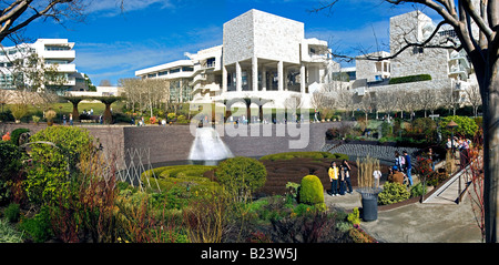 Das Getty Center in Los Angeles CA Panorama Panoramablick Stockfoto